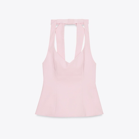 Elegant Pink Halter Dress by Zara - Picture 7 of 9